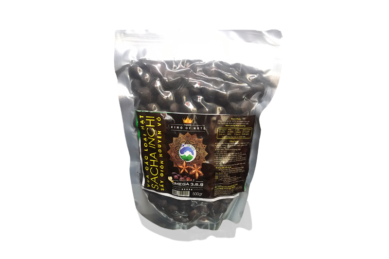 Hạt Sacha Inchi sấy giòn nguyên vỏ 500gr - Hạt Sacha Inchi - Hợp Tác Xã Thương Mại Dịch Vụ Du Lịch Và Xuất Nhập Khẩu Kim Thông