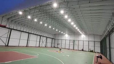 Mái che sân bóng rổ - Mái che di động SBM - Công Ty TNHH Giải Pháp Công Nghệ SBM