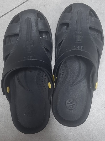 Dép chống tĩnh điện có quai màu đen - Vật Tư Phòng Sạch Lotus - Công Ty TNHH Dịch Vụ Và Giải Pháp Lotus