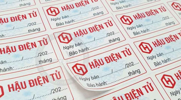 In tem nhãn bảo hành - In ấn Hoa Đài - Công Ty TNHH Thiết Kế In Hoa Đài