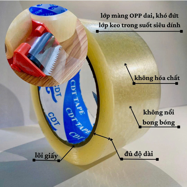 Băng keo OPP trong - Pallet Gỗ Thanh Quang -  Công Ty TNHH SX TM XNK Gỗ Thanh Quang