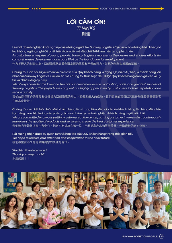 Hình ảnh giới thiệu công ty Sunway - Sunway Logistics - Giao Nhận Vận Tải Quốc Tế - Công Ty Cổ Phần Dịch Vụ Tiếp Vận Sunway