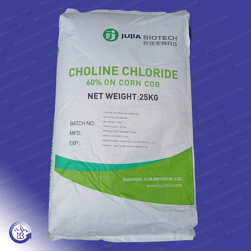 Choline Chloride - Phụ Gia Thức Ăn Chăn Nuôi Ngọc Gia Bảo - Công Ty Trách Nhiệm Hữu Hạn Thương Mại Dịch Vụ Ngọc Gia Bảo