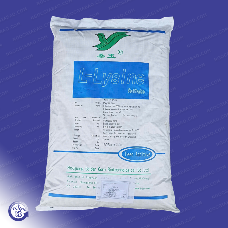 Lysine Sulfate - Phụ Gia Thức Ăn Chăn Nuôi Ngọc Gia Bảo - Công Ty Trách Nhiệm Hữu Hạn Thương Mại Dịch Vụ Ngọc Gia Bảo