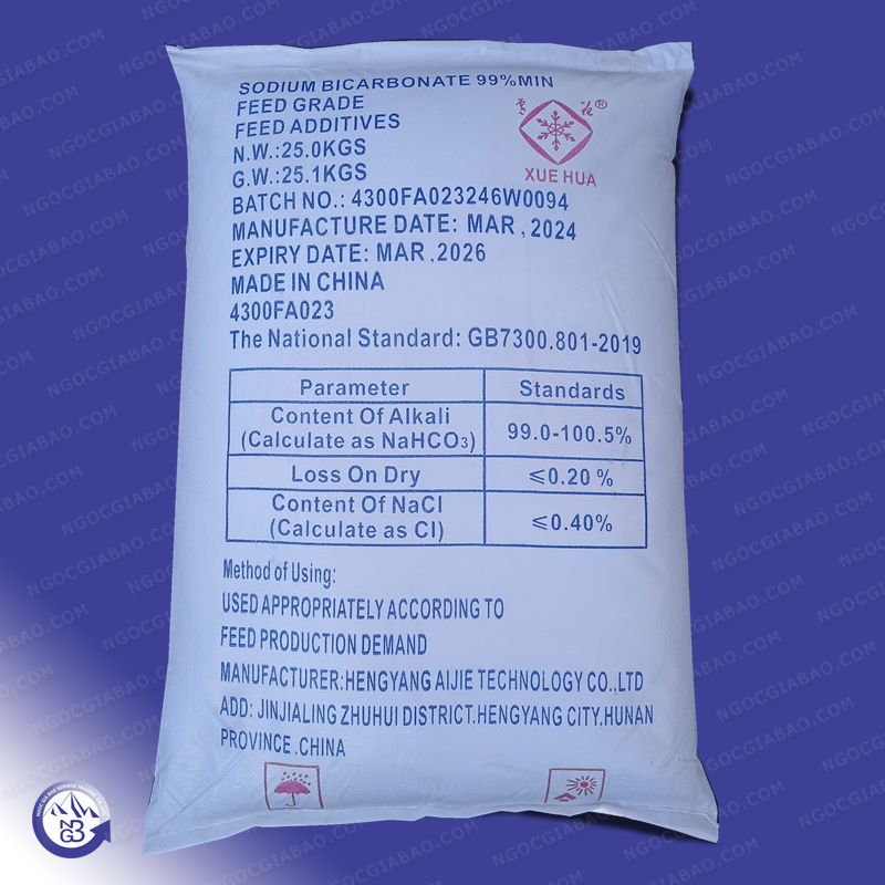 Sodium Bicarbonate - Phụ Gia Thức Ăn Chăn Nuôi Ngọc Gia Bảo - Công Ty Trách Nhiệm Hữu Hạn Thương Mại Dịch Vụ Ngọc Gia Bảo