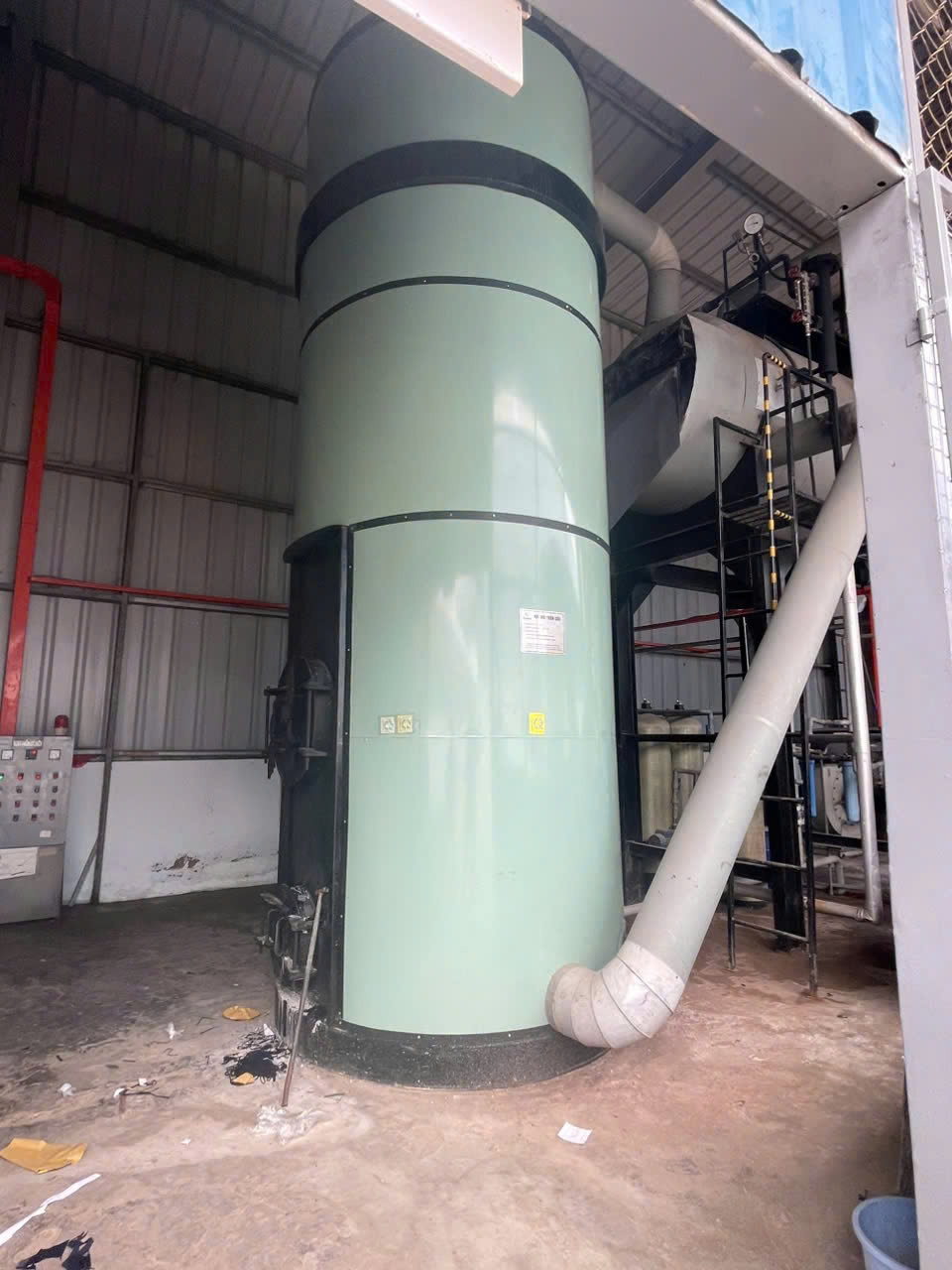 Lò hơi đốt củi/vải công suất 1400kg