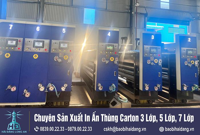 Dây chuyền in Flexo - Thùng Carton Hải Đăng - Công Ty TNHH Sản Xuất Hải Đăng Long An