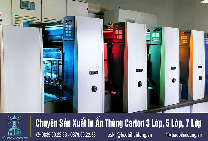 Máy in offset - Thùng Carton Hải Đăng - Công Ty TNHH Sản Xuất Hải Đăng Long An