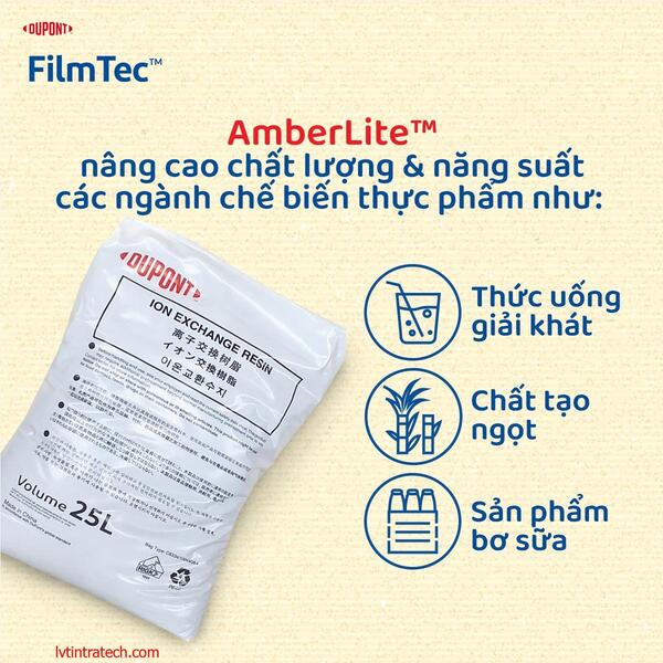 Hạt nhựa Amberlite Irc 120 Na - Chi Nhánh - Công Ty CP Đầu Tư Thương Mại Và Kỹ Thuật LVT Việt Nam