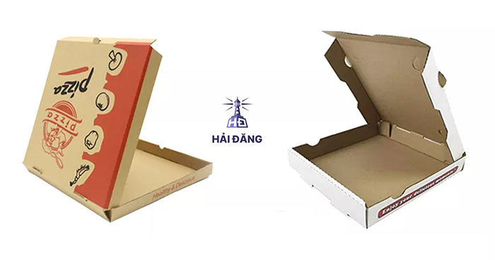 Hộp Pizza sóng E - Thùng Carton Hải Đăng - Công Ty TNHH Sản Xuất Hải Đăng Long An