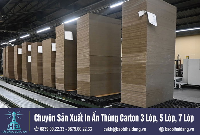 Giấy nguyên liệu làm khổ lớn - Thùng Carton Hải Đăng - Công Ty TNHH Sản Xuất Hải Đăng Long An