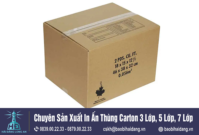 In thùng carton khổ lớn - Thùng Carton Hải Đăng - Công Ty TNHH Sản Xuất Hải Đăng Long An