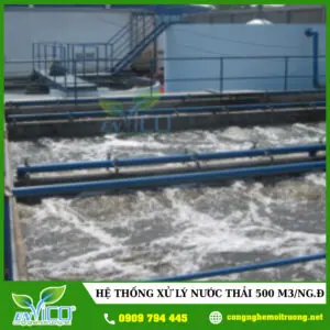 Hệ thống xử lý nước thải công suất 500m3/NĐ - Chi Nhánh - Công Ty Cổ Phần Công Nghệ Môi Trường ENVICO