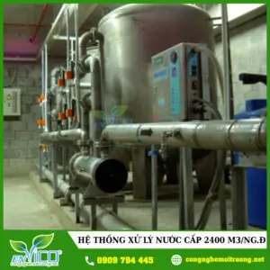 Hệ thống xử lý nước cấp lò hơi và dệt nhuộm 2400m3/ngày đêm - Chi Nhánh - Công Ty Cổ Phần Công Nghệ Môi Trường ENVICO