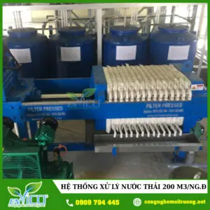 Hệ thống xử lý nước thải 200m3/ngày đêm - Chi Nhánh - Công Ty Cổ Phần Công Nghệ Môi Trường ENVICO