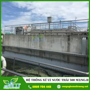 Hệ thống xử lý nước thải 500m3/ngày đêm - Chi Nhánh - Công Ty Cổ Phần Công Nghệ Môi Trường ENVICO