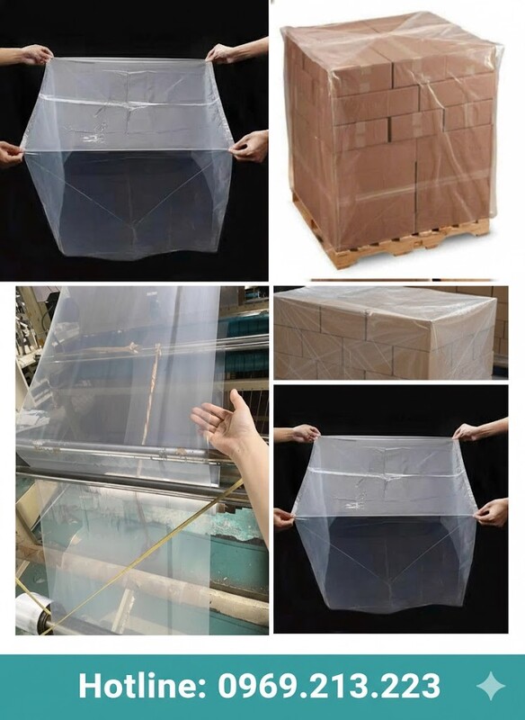 Túi trùm pallet, túi hộp PE - Túi Nilon Bảo Phát - Công Ty TNHH Sản Xuất Và Thương Mại Dịch Vụ Bảo Phát