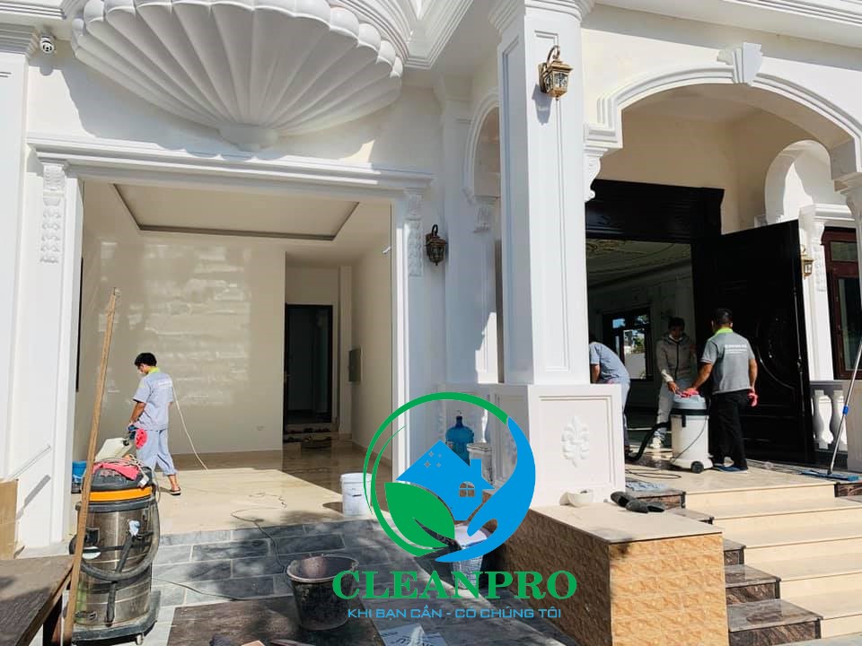 Vệ sinh công trình sau xây dựng - Công Ty TNHH DNA Bạch Kim