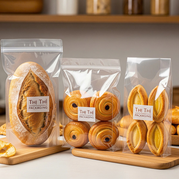Túi ziplock đáy đứng trong suốt