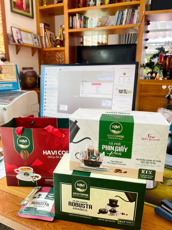 Cà phê pha phin giấy lọc Havi Coffee
