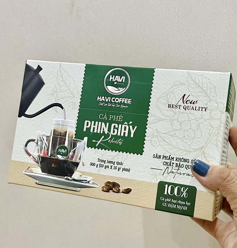 Cà phê pha phin giấy lọc Havi Coffee