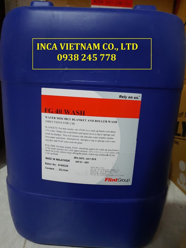 Nước rửa lô và tấm cao su FG40 Wash