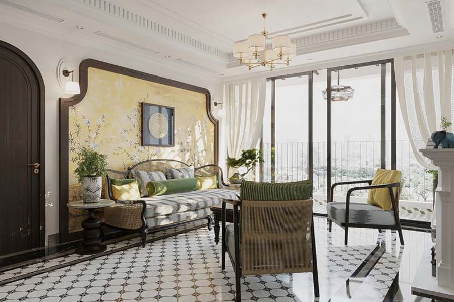 Giấy dán tường Indochine