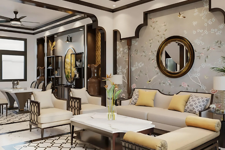 Giấy dán tường Indochine