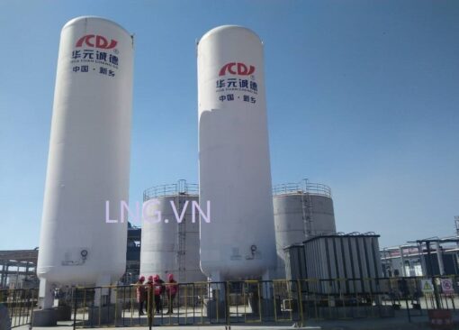 Bồn 20m3 (0.8MPa) chứa Khí tự nhiên hóa lỏng (LNG), dạng đứng - Thiết Bị Ngành Khí Nguyễn Vũ - Công Ty TNHH Kỹ Nghệ Nguyễn Vũ