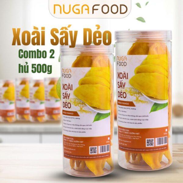 Combo 1kg xoài sấy dẻo NUGAFOOD - Nuga Food - Công Ty TNHH Vườn Hạt