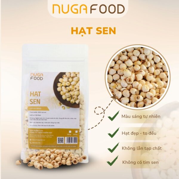 Hạt sen - Nuga Food - Công Ty TNHH Vườn Hạt
