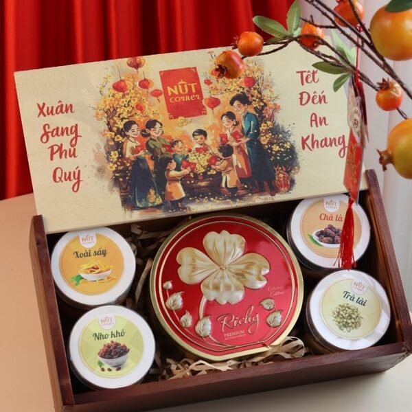 Hộp quà tết Đoàn Viên - Nut Corner – Đơn Vị Cung Cấp Quà Tặng Tết thuộc Công Ty TNHH Vườn Hạt (Nut Garden Ltd)