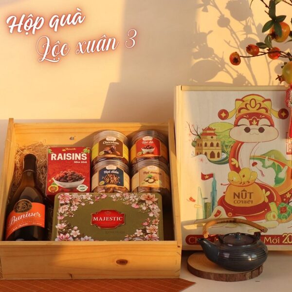 Hộp quà tết Lộc Xuân - Nut Corner – Đơn Vị Cung Cấp Quà Tặng Tết thuộc Công Ty TNHH Vườn Hạt (Nut Garden Ltd)