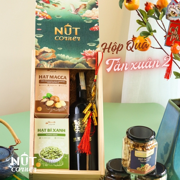 Hộp quà tết Tân Xuân - Nut Corner – Đơn Vị Cung Cấp Quà Tặng Tết thuộc Công Ty TNHH Vườn Hạt (Nut Garden Ltd)