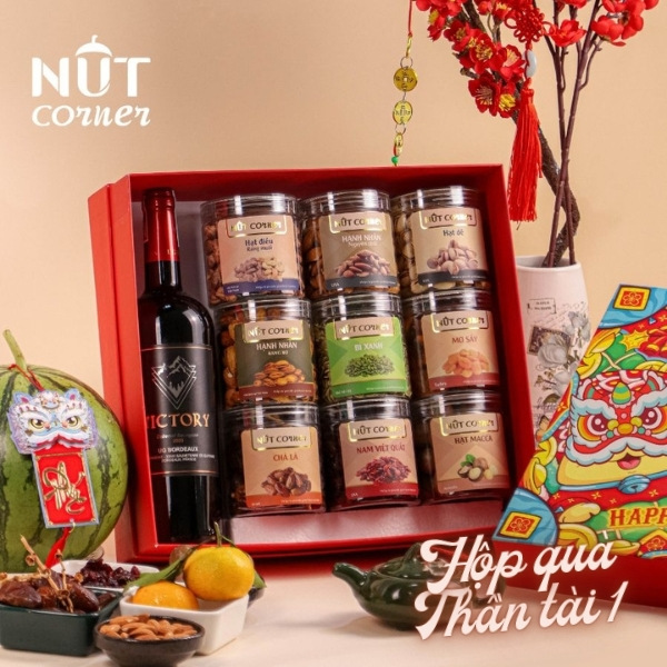 Hộp quà tết Thần Tài - Nut Corner – Đơn Vị Cung Cấp Quà Tặng Tết thuộc Công Ty TNHH Vườn Hạt (Nut Garden Ltd)