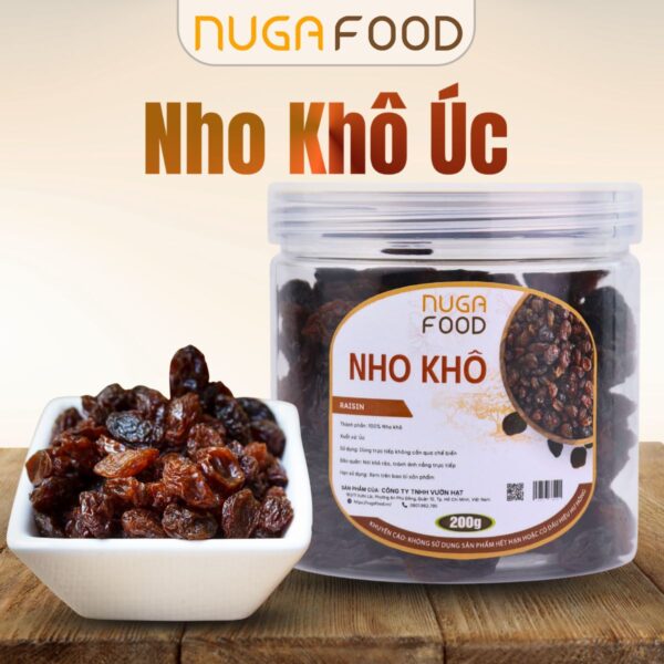 Nho khô - Nuga Food - Công Ty TNHH Vườn Hạt