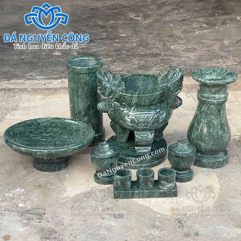 Đồ thờ đá xanh Napoli ấn độ - Tượng Đá Non Nước Đà Nẵng - Công Ty TNHH Điêu Khắc Đá Mỹ Nghệ Nguyễn Công