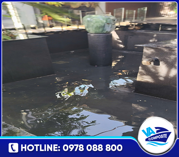 Dịch vụ bọc Composite chống thấm bể cá Koi - Nhựa Composite Việt Anh - Công Ty Trách Nhiệm Hữu Hạn Sản Xuất Việt Anh