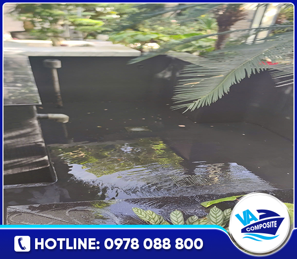 Dịch vụ bọc Composite chống thấm bể cá Koi - Nhựa Composite Việt Anh - Công Ty Trách Nhiệm Hữu Hạn Sản Xuất Việt Anh