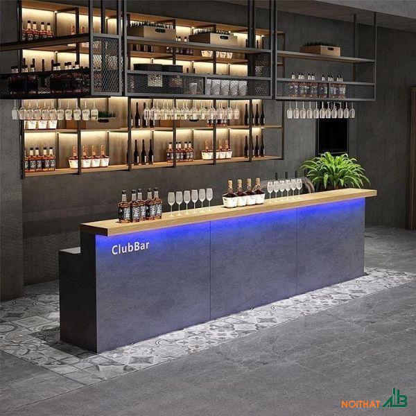 Quầy bar dài 3m giá rẻ QB086 - Nội Thất AB - Công Ty TNHH Trang Trí Nội Thất AB