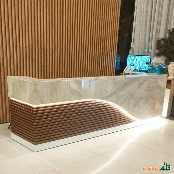 Quầy lễ tân cao cấp QLT103 - Nội Thất AB - Công Ty TNHH Trang Trí Nội Thất AB
