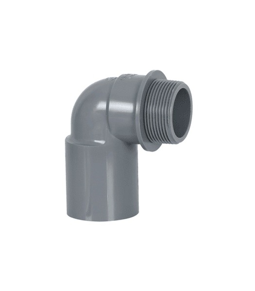 Nối góc ren ngoài uPVC