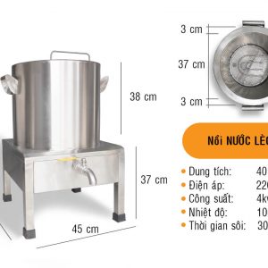 Nồi nấu nước lèo 40 lít