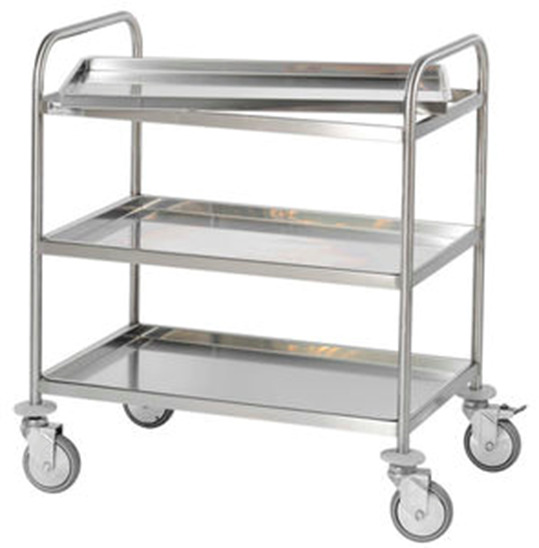 Xe đẩy inox y tế 3 tầng - Inox Duy Hải - Công Ty TNHH Sản Xuất Thương Mại Xuất Nhập Khẩu Duy Hải