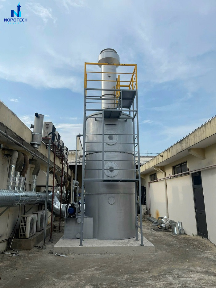 Tháp hấp thụ bằng nhựa PP