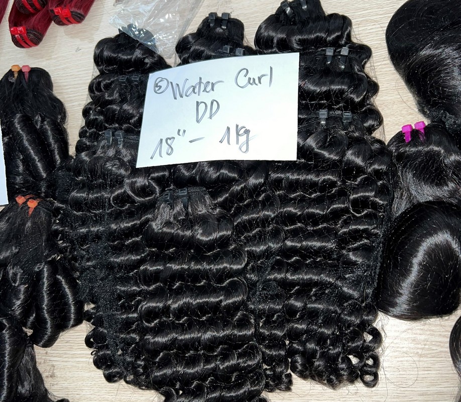 Tóc dệt xoăn nước - Công Ty K - Hair Vietnamese Hair Factory