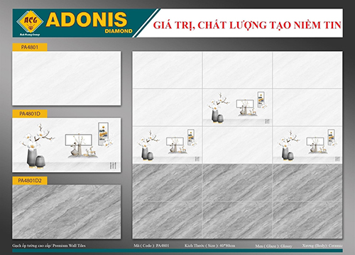 Gạch PA4801 - Gạch Men Anh Cường - Công Ty TNHH Đầu Tư TMDV Anh Cường