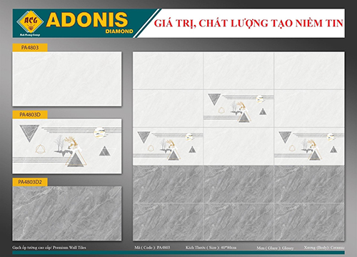 Gạch PA4803 - Gạch Men Anh Cường - Công Ty TNHH Đầu Tư TMDV Anh Cường