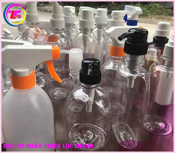 Chai lọ nhựa mỹ phẩm trong suốt