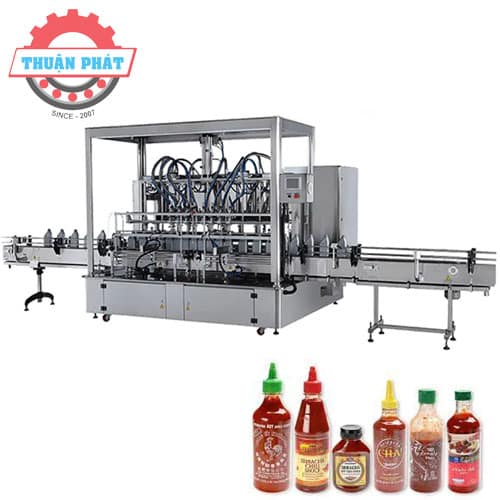 Máy chiết rót tương ớt tự động